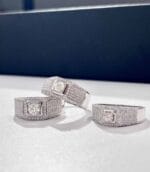 multi row pavé platinum men’s diamond ring – statement luxury design (9)