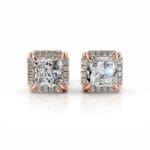 ophelia oval brilliant halo stud earrings lab grown diamond earrings igi e/vs vvs/ex (复制)