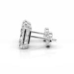 ophelia oval brilliant halo stud earrings lab grown diamond earrings igi e/vs vvs/ex (复制)