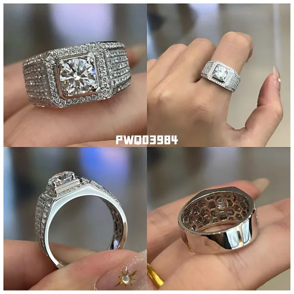 9k gold men’s diamond rings – affordable lab grown statement collection