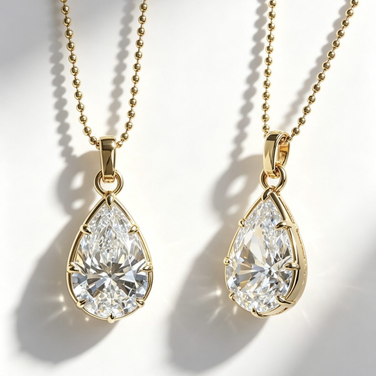 true halo diamond necklace round lab grown diamond (复制) rose gold