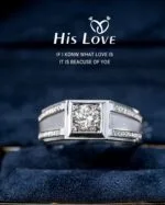 statement platinum men’s ring with lab grown diamond – multi detail luxury band (10)