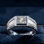 statement platinum men’s ring with lab grown diamond – multi detail luxury band (7)