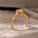 vintage castle bezel lab diamond ring (10)