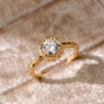 vintage castle bezel lab diamond ring (9)