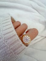 vintage halo signet diamond ring unisex old money lab grown diamond statement ring
