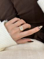 athena radiant cut lab diamond double chain ring