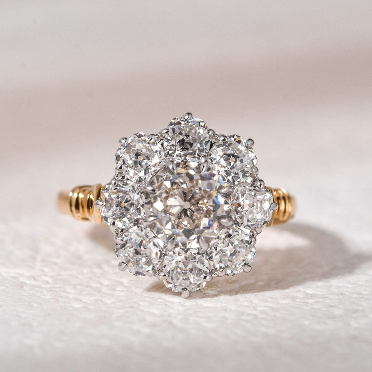 vintage european royal style marquise lab diamond engagement ring – filigree ring in 14k / 18k gold (复制)