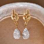elara 2ct total lab grown diamond drop earrings | jm inspired two tone 18k gold & platinum