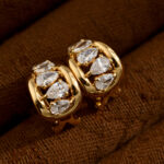 seraphina lab grown diamond hoop earrings | gradient teardrop cut