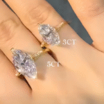 vintage european royal style marquise lab diamond engagement ring – filigree ring in 14k / 18k gold