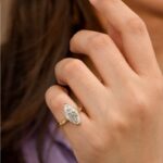 vintage european royal style marquise lab diamond engagement ring – filigree ring in 14k / 18k gold