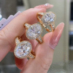 vintage cushion halo lab diamond ring antique inspired milgrain engagement ring (复制)