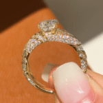 0444 seraphina 1.5ct cushion lab diamond twisted wing ring statement engagement ring