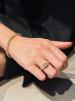 0444 seraphina 1.5ct cushion lab diamond twisted wing ring statement engagement ring