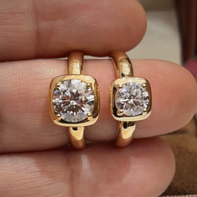aurelia cushion bezel lab diamond engagement ring