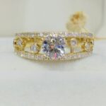 isadora lab grown diamond open gallery band ring – vintage glamour meets modern sparkle2
