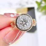 the elara chain link halo lab diamond ring 14k18k gold (1)