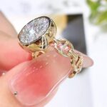 the elara chain link halo lab diamond ring 14k18k gold (3)