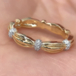 the liora twisted knot lab diamond band 14k18k gold & pave diamond accents (2)